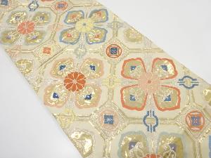 アンティーク　花蜀江文織り出し袋帯（材料）